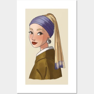 Girl with a pearl earring Posters and Art